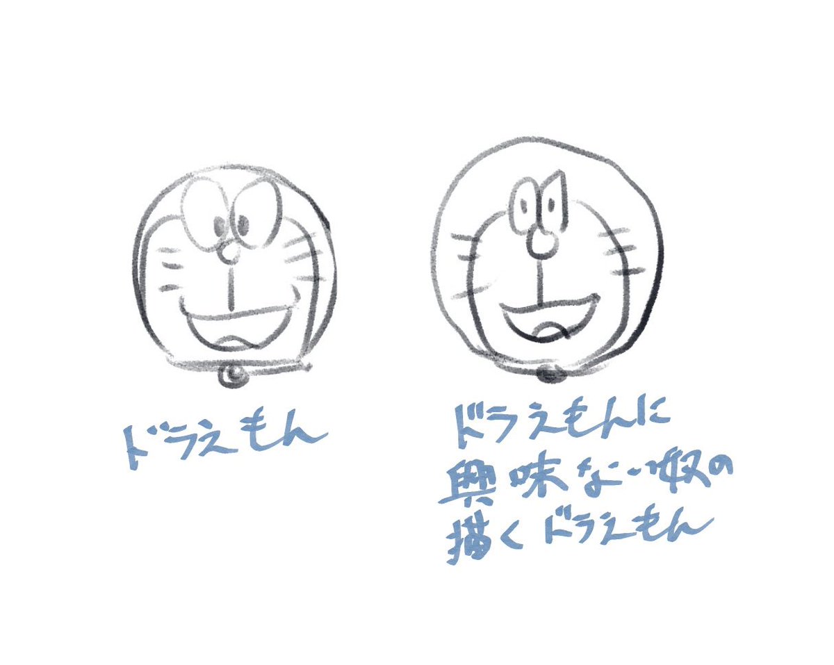 ドラえもんに興味がない人がドラえもんの絵を描くとこうなる Togetter