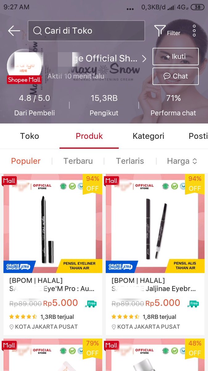 suka_share's tweet photo. @anyaselalubenar Jangan boong katanya kak Anya 😂

Izin kak Anya,Kalo ini sih nggak bohong,ada diskon sampai 94% buat produk makeup &amp; Skincare,Brand Korea &amp; udah BPOM,cek disini deh https://t.co/j8oPzfYrxw https://t.co/S7GaVes6Yk