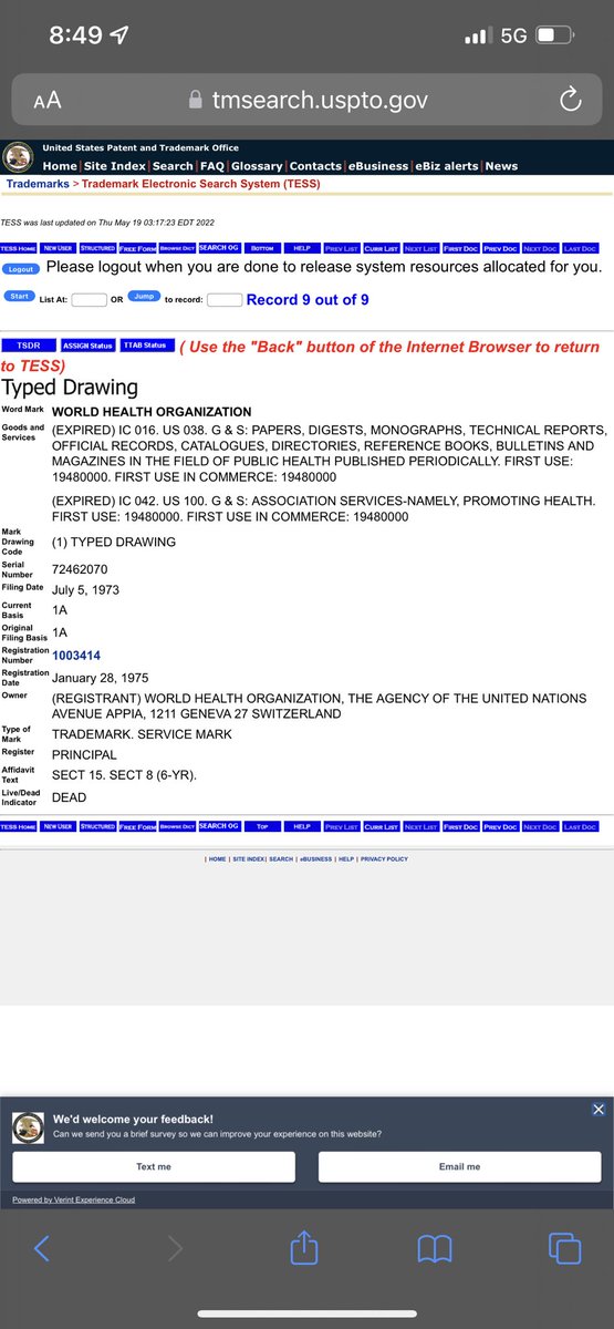 CRZYNFT's tweet photo. @elonmusk Trademark Dead https://t.co/omBheNIVJ7
