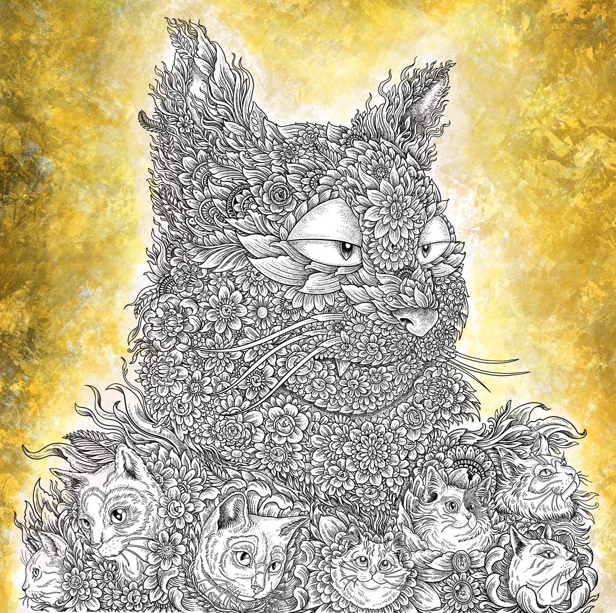 This is my Submission for #RCNFanArt
 
RCN ~ The God Of Cat 
Rcn got the power to take care of the cats that exist in the universe.  He can control the plants to keep the cat from the threat of predators. 

<a href="/richcatsnation/">RichCatsNation(🏛️,🐈)</a> @richbounz <a href="/pentas_io/">Pentas | NFT Marketplace</a>