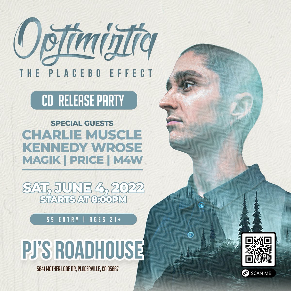 Come join us for my CD Release concert at PJ's Roadhouse on Saturday, June 4th! We have a fantastic lineup with performances by Kennedy Wrose, Charlie Muscle, Brandon Price, Magik, &amp; M4W. 🥳