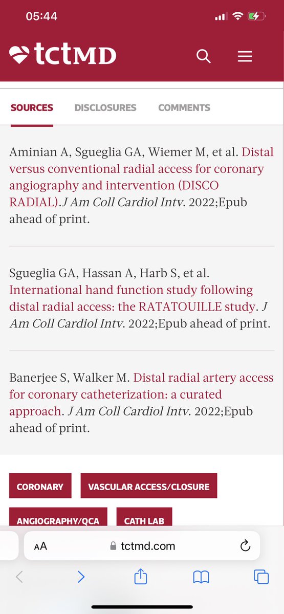 stefan_harb's tweet photo. Nice to see more and more
#distalradialfirst ? publications
showing up …
@ShrillaB @TomJFord @GregorySgueglia @ferdikiem @kaschenke @omidhashemi365 #EuroPCR @Radialfirst ? 
J Am Coll Cardiol Intv. May 16, 2022. Epublished DOI: 10.1016/j.jcin.2022.04.023 https://t.co/Bag30IvHGo