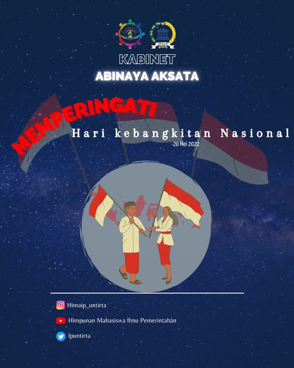 [SELAMAT HARI KEBANGKITAN NASIONAL] 

Hii Gov's!!
Kebangkitan sesungguhnya adalah memerdekakan diri sendiri dari perilaku memecah bangsa
AYO BANGKIT BERSAMA!!
___________________________
Departemen Media dan Informasi
Himpunan Mahasiswa Ilmu Pemerintahan