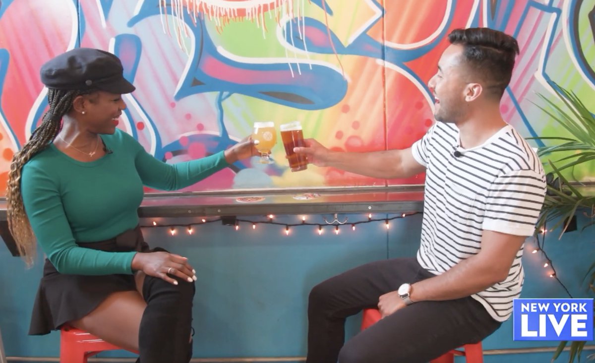 SFunkyTravel's tweet photo. We were just featured on #NYLive My husband Luis, a beer expert, brought Emmy-award-winning newscaster, Oneika Raymond, to some of the best breweries in #LIC #NYC We plan on launching a #beertour soon, so stay tuned for that! Cheers! 🍻 #nyctours #travel
https://t.co/hqrxR38duw https://t.co/3oMDjY1689