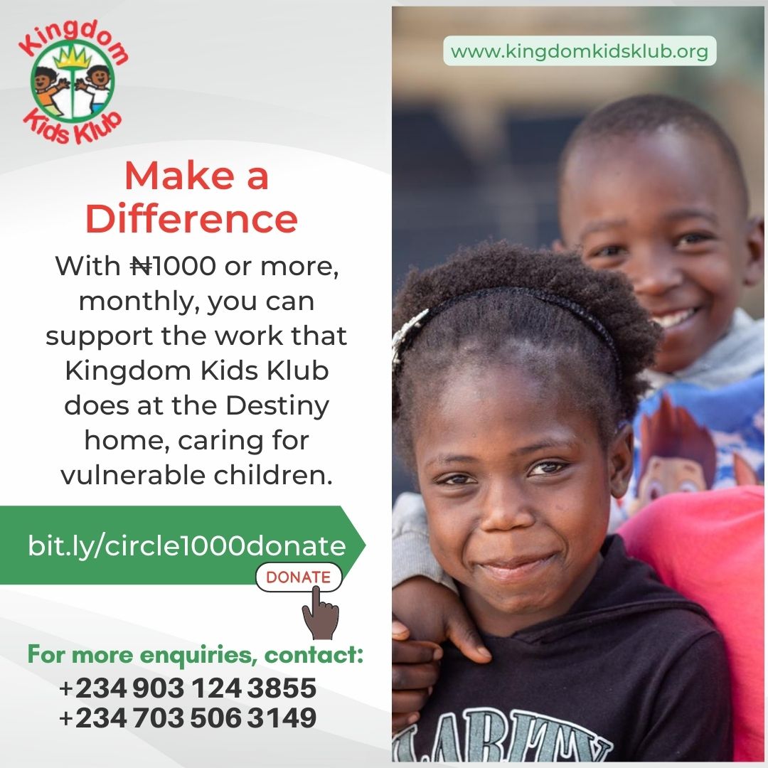 kingdomkidsng's tweet photo. "We make a living by what we get and we make a life by what we give."

At Kingdom Kids Klub, we took up the mantle to provide and cater for the vulnerable children in our care.

+ https://t.co/euZmyAmR1c