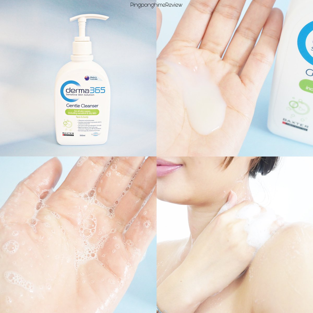 pingponghime6's tweet photo. ตั้งแต่เปลี่ยนมาใช้ Gentle Lotion และ Gentle Cleanser ของ #Derma365 รู้สึกว่าผิวสุขภาพดีขึ้นเยอะ ผิวเนียนนุ่ม ลื่นมือขึ้น เค้ามีสารสกัดจากข้าวโอ๊ตนำเข้าจากออสเตรเลีย ช่วยเติมความชุ่มชื่นให้ผิว และช่วยปกป้องผิวจากมลภาวะด้วย ชอบมากกก ใช้ได้ทั้งผิวหน้าผิวตัว คุ้มมาก #365หน้าไม่แพ้ https://t.co/1lPoGQyBM2