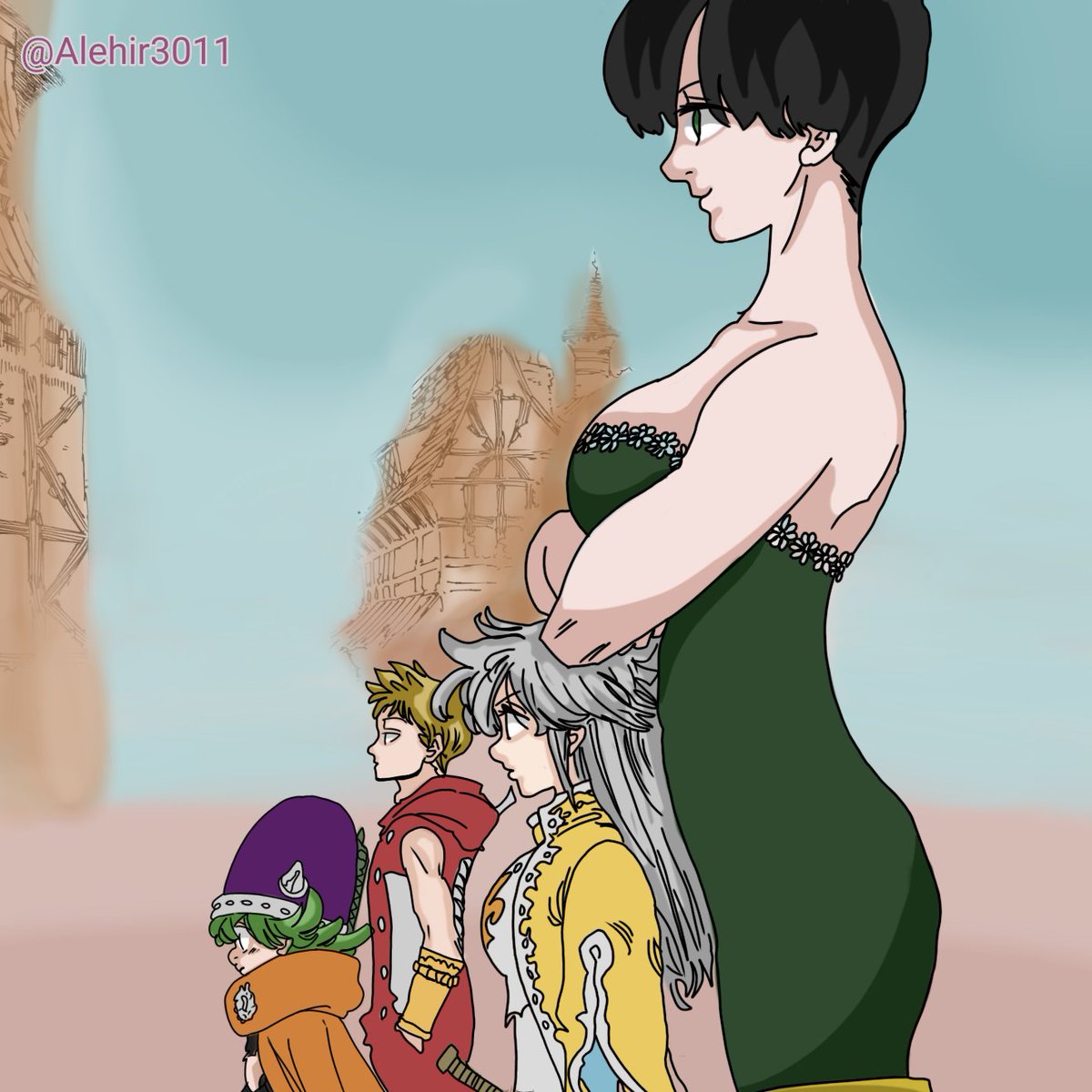 Buenas tardes aquí un coloreo rápido de el capítulo #61 de #MokushirokunoYonkishi
#4KOA
#FourKnightsoftheApocalypse