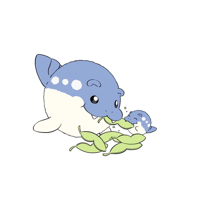 ころころマメを食べてるタマザラシが好きだと言ってもらえたので再掲しとくね。 