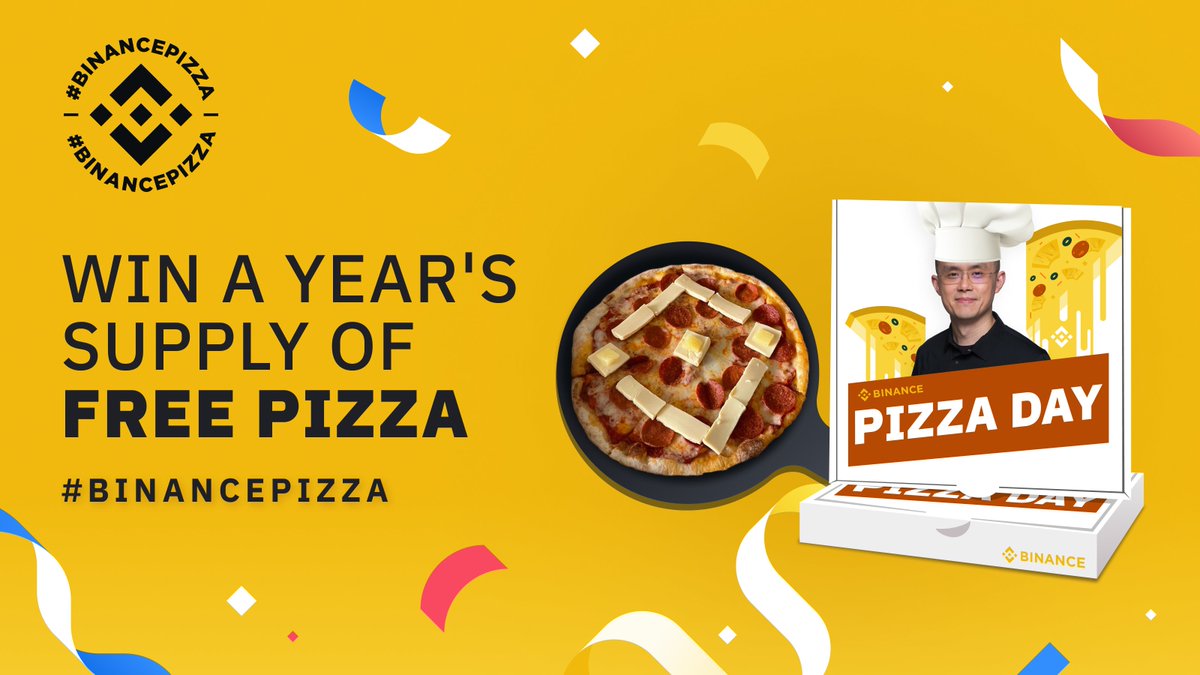 Binance_AUS's tweet photo. FREE PIZZA! 🍕
Follow the steps below for a chance to win a year of free pizza with @binance!
#BinancePizza #Binance https://t.co/Me6iQBgnmW