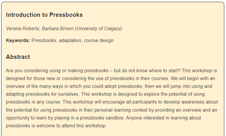 otessa_org's tweet photo. Coming up Friday, May 20, 11:30 am – 12:30pm EDT
Parallel Session 16.4 - Workshops
Introduction to Pressbooks
Verena Roberts, Barbara Brown
University of Calgary
#OTESSA22 #congressh #pressbook #coursedesign https://t.co/prXwc7mBdU