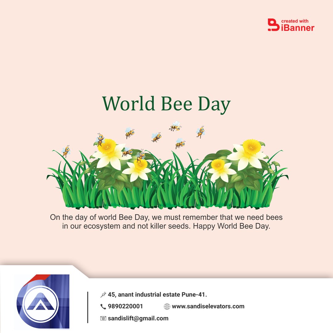 Sandislift's tweet image. Wish you a very happy World Bee Day.” “On the day on the World Bee Day we must remember that we need beed in our ecosystem and not killer seeds. Happy World Bee Day.” “Plant a number of seeds in clumps and not a single plant to be able to attract pollinators.