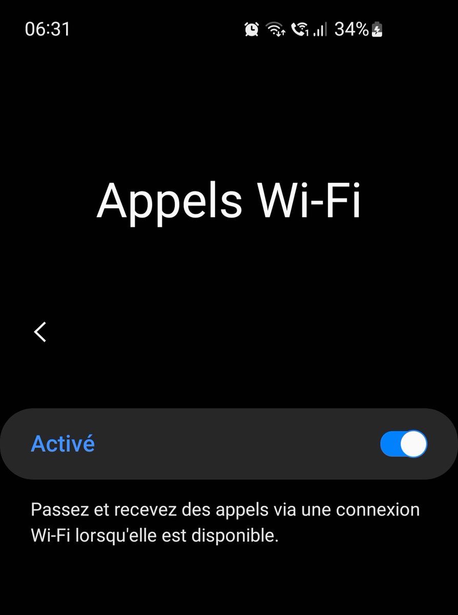 #VoWifi activé sur #Samsung S10e sur le réseau #freeMobile avec la dernière MAJ de Mai. 👍 😋