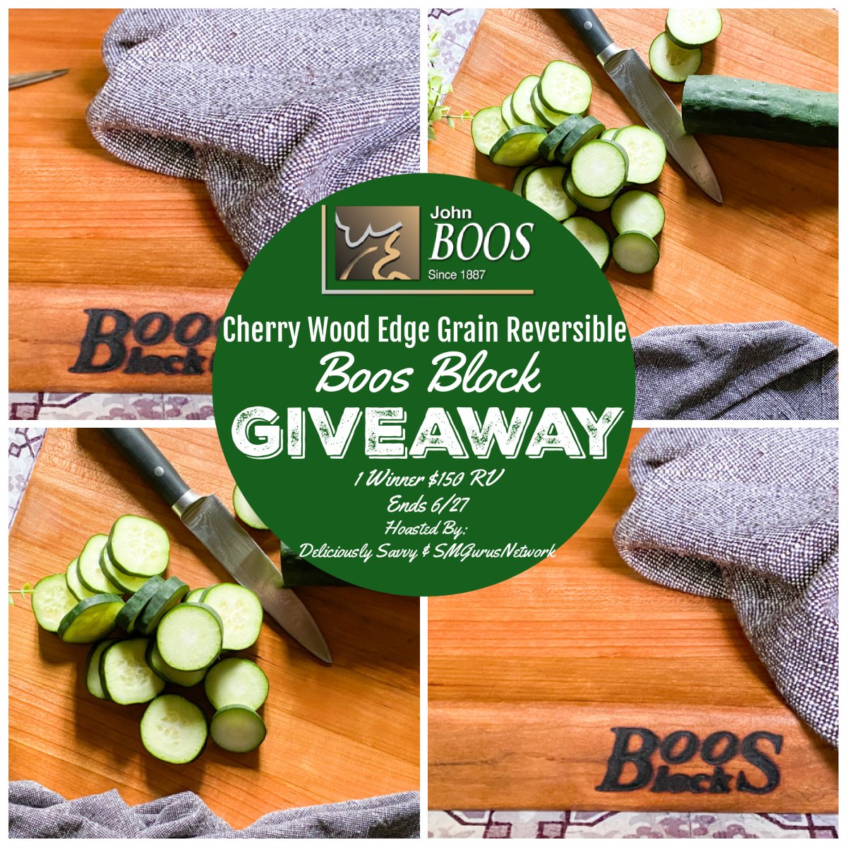 PinkNinjaBlogg's tweet photo. 🎉 GIVEAWAY ALERT 🎉 Enter To #WIN The John Boos & Co. Cherry Wood Edge Grain Reversible #BoosBlock Giveaway! 1 Lucky Winner Will Win a @JohnBoosCo Block ($150 RV)! #MadeInTheUSA🇺🇸 #DadsandGradsGiftGuide2022👔 ~ @DeliciouslySavv
Enter the #GIVEAWAY ➡️ https://t.co/DqYATsqClF https://t.co/GbMlbR3EmH