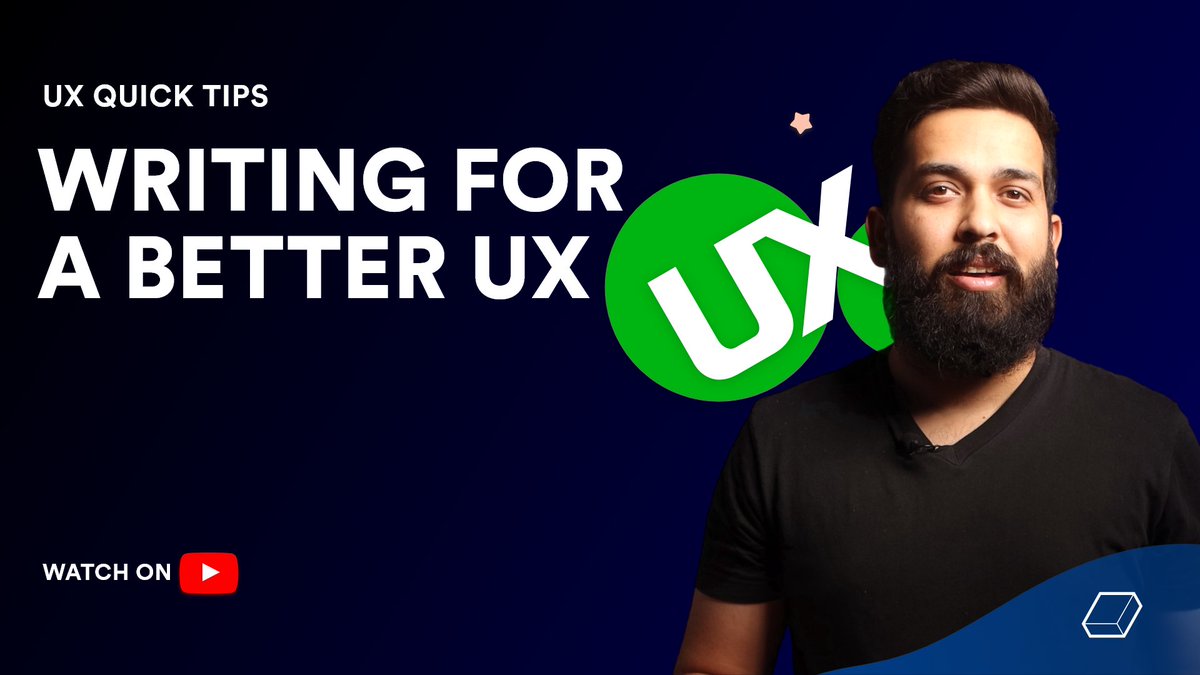 valueatvoid's tweet image. To become successful in UX writing, you must first understand your users: who are they? Watch the video to know more - youtu.be/nOgPxYli7vk

Subscribe to our YouTube Channel -
youtube.com/c/ValueatVoid

#valueatvoid #uxquicktips #uidesign #toptal