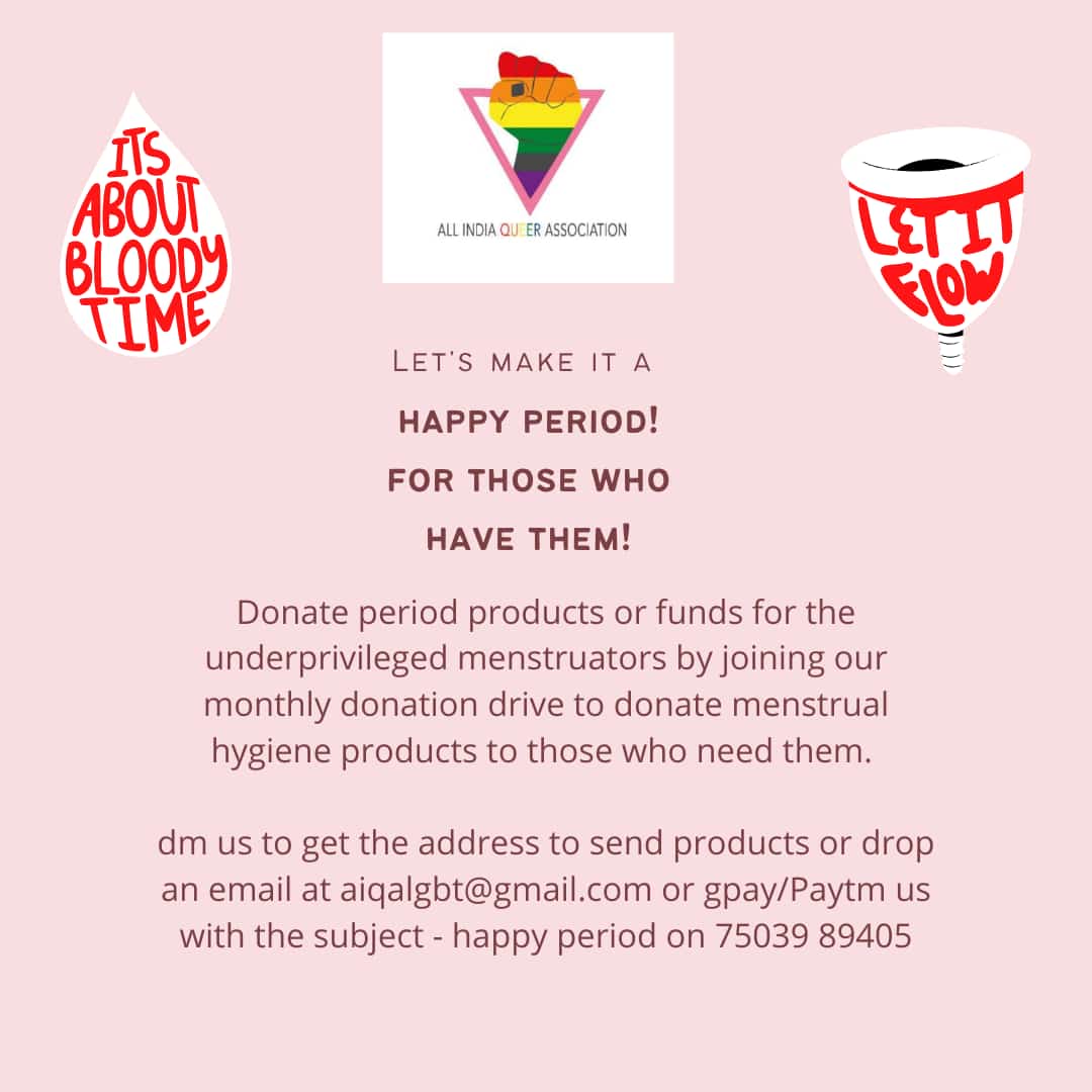 We are organising our monthly donation drive to donate menstrual hygiene products. Feel free to contribute by donating pads, tampons and menstrual cups.

#sanitarypads #napkins #tampons #menstrualhygiene #menstrualmovement #menstrualhealth #awareness 

@mutualaidindia @BehanBox