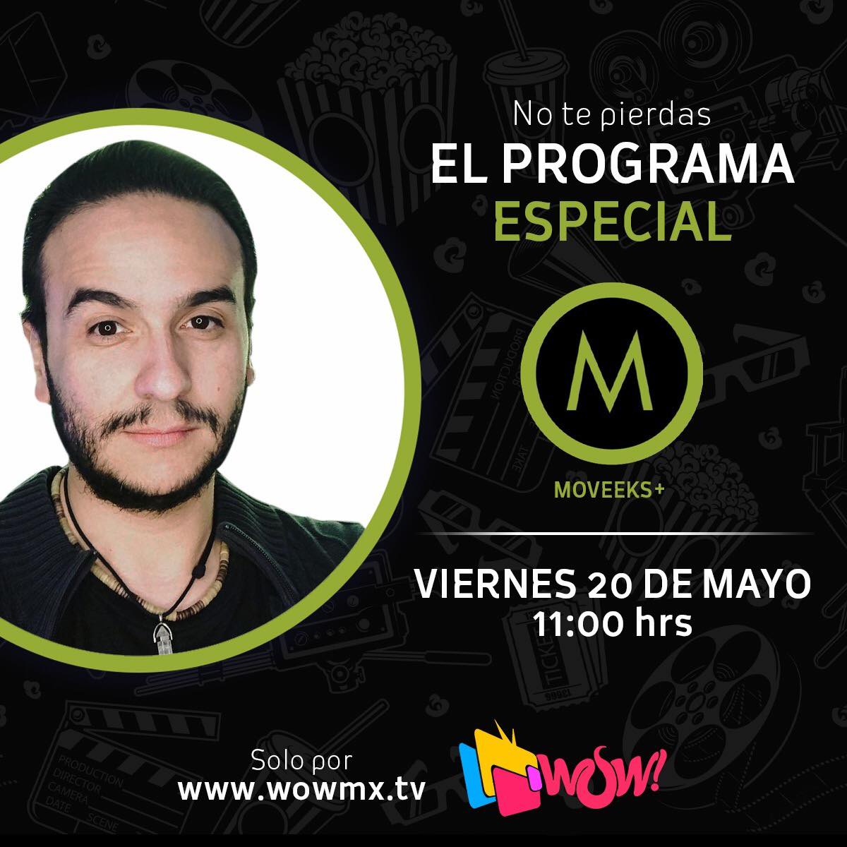 Moveeks's tweet image. Por esta ocasión, #MoveeksPlus se transmitirá hoy a las 11 am, por @WowmxTv ¡Acompáñanos para hablar de los estrenos de la semana!
