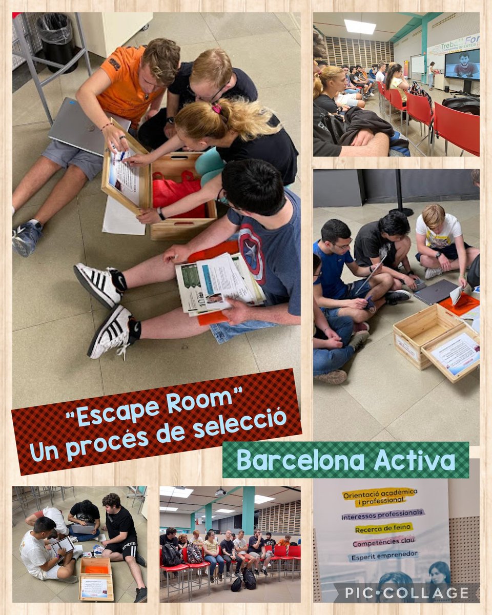 fepmontserratfp's tweet photo. El PFI d'Hoteleria visita Barcelona Activa i realitza el Monogràfic "Escape Room" sobre un procés de selecció a #Porta22
@escolesFEP #somFEP https://t.co/LMvHl1kUgq