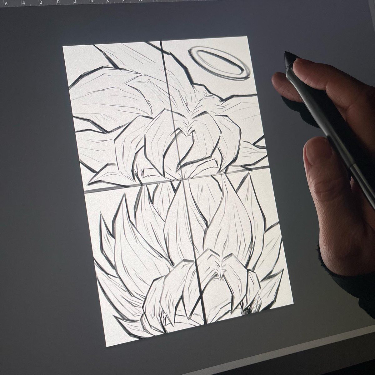 ArtOfSkells's tweet photo. Another poster sized piece, this time for DBZ enthusiasts 🔥
#goku #sketch #wip #roughcolor https://t.co/knEt3zjADe