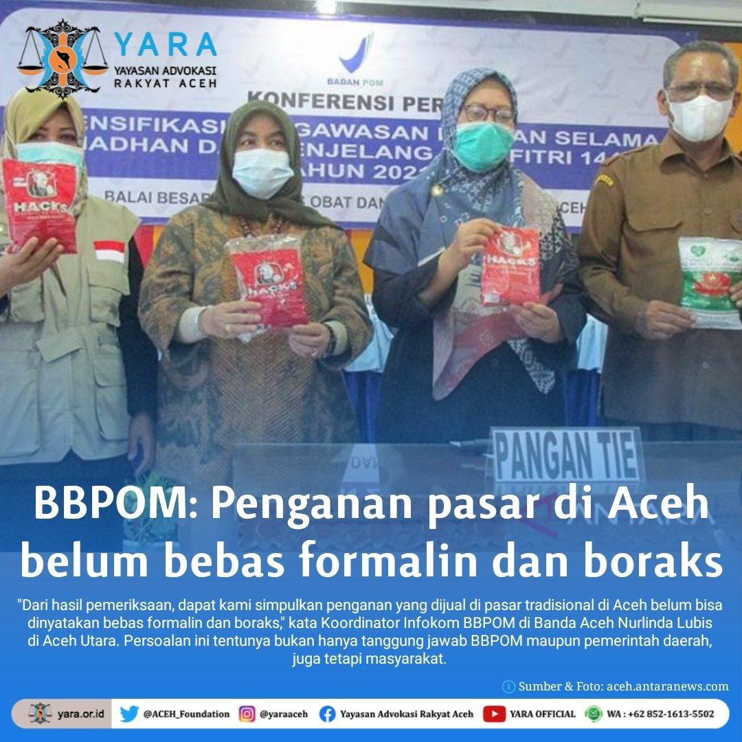ACEH_Foundation's tweet photo. Menurut Nurlinda Lubis, penyebab masih maraknya #pedagang nakal menggunakan #formalin dan #boraks pada #makanan biasanya terjadi karena kesadaran dan tanggung jawab yang rendah terhadap konsumen. https://t.co/g0NpQGIlFI