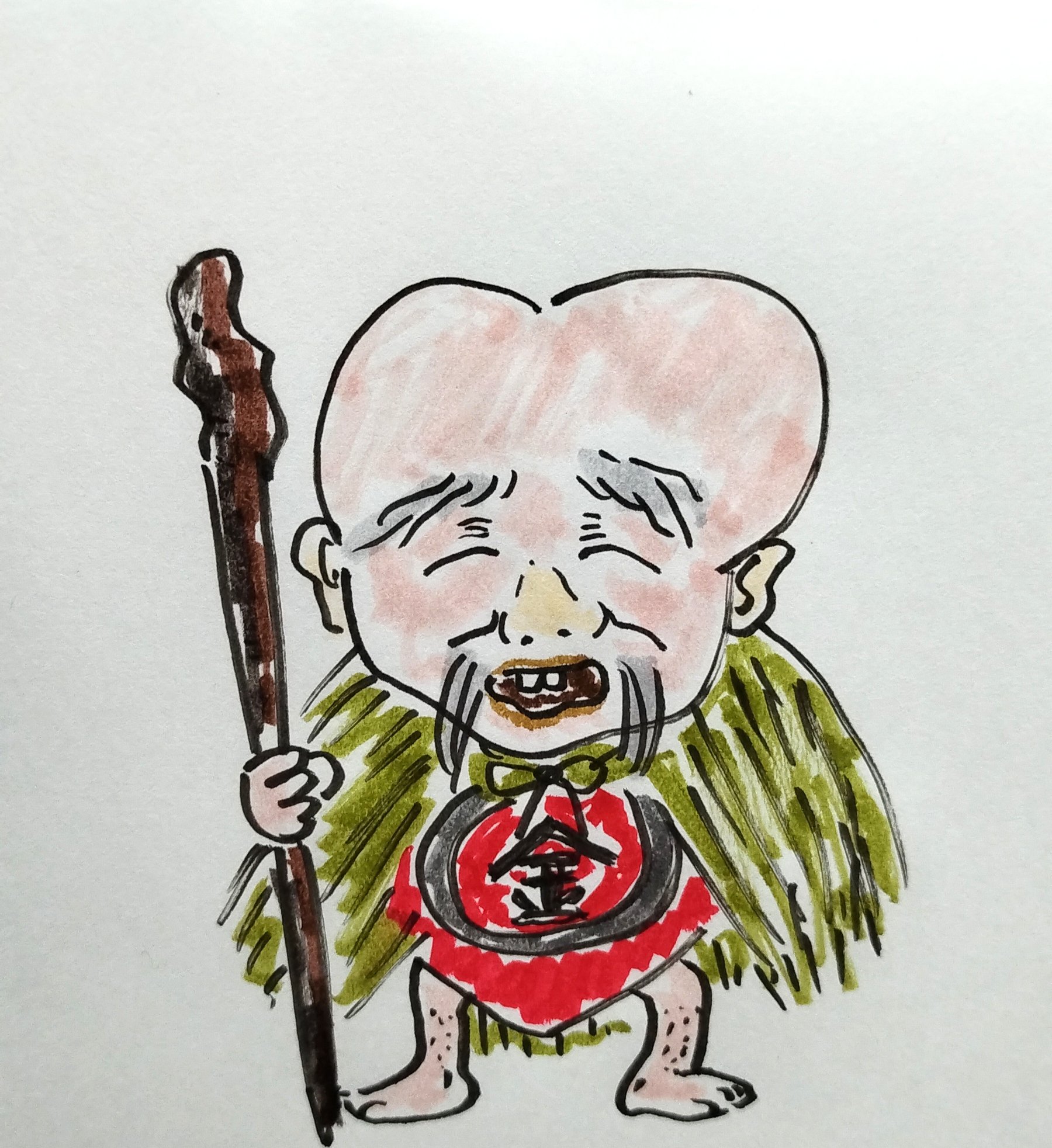 もしゃママ 空き時間に もしゃもしゃタイム ２ こなきじじい 模写りました 頭がお尻 お絵描き練習中 お絵描き イラスト模写 イラスト こなきじじい T Co Pfsslnxj9u Twitter