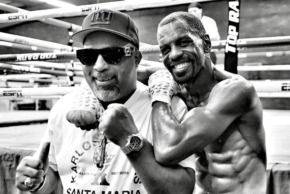 The great Buddy McGirt was in the gym today. 

73-6-1. 48 KOs.  

#theoneandonly 
#jamesbuddymcgirt
