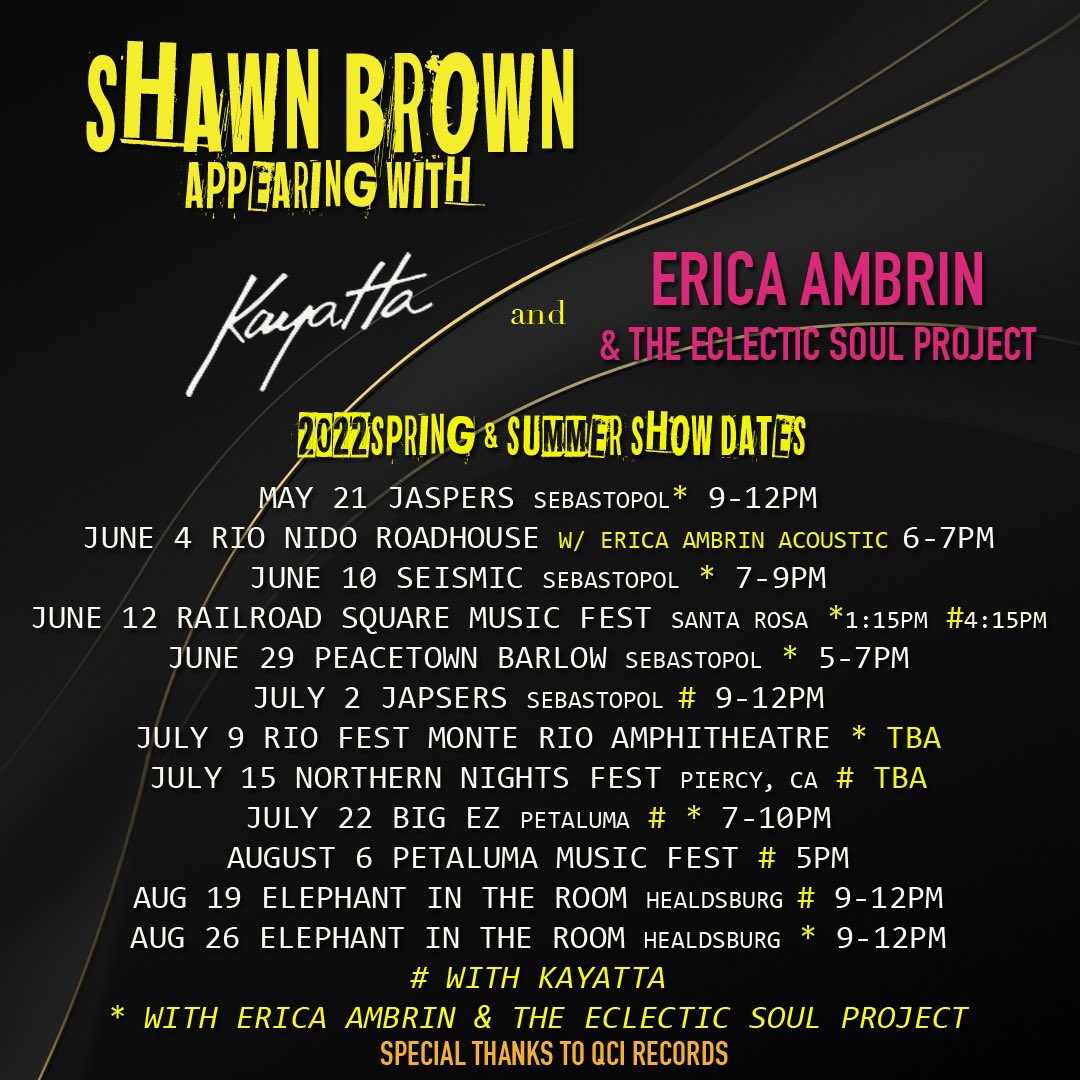 Spring and summer shows announced!