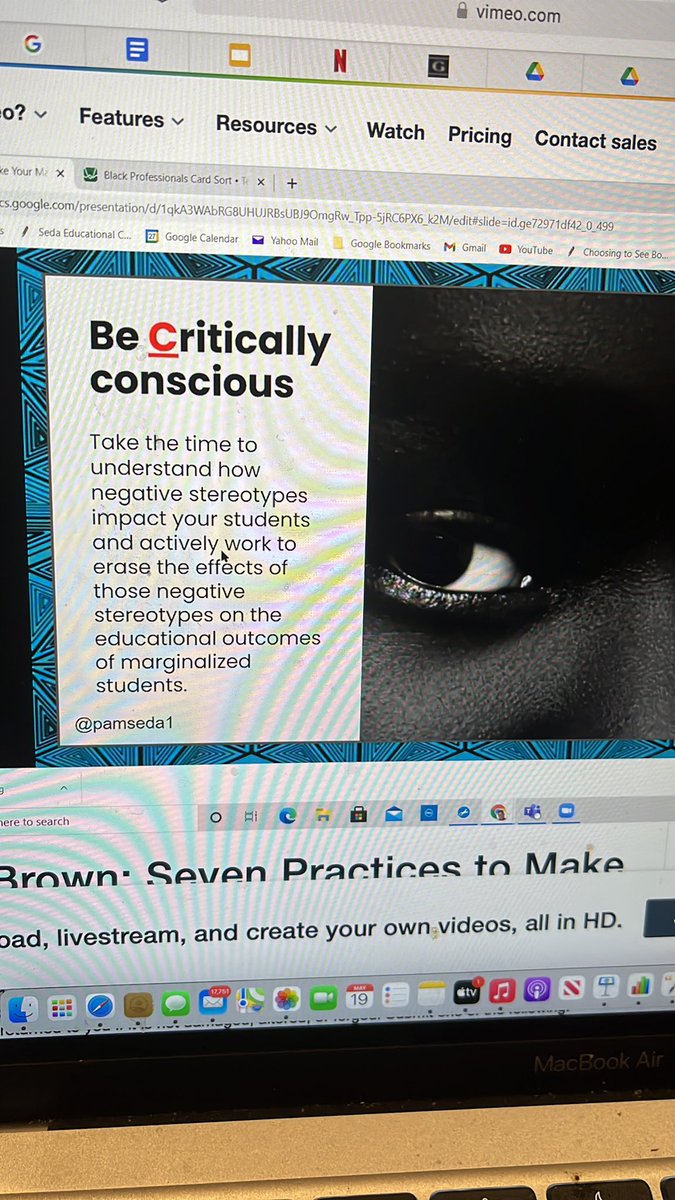 SchochetJordan's tweet image. “Take the time to understand how negative stereotypes impact your students and actively work to erase the effects of those negative stereotypes on the educational outcomes of marginalized students” #ChapmanCES #todosmath @YehCathery