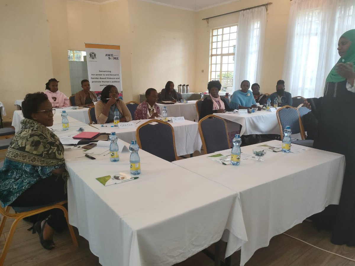 fidakenya's tweet image. In partnership with Awesome, FIDA-Kenya convened the Eastern Women Rights Organizations Networking Forum to strategize on approaches to eliminating #SGBV &amp;amp; enhance collaborations in ensuring that more women participate in leadership and governance. #projectAwesome #Claimourspace