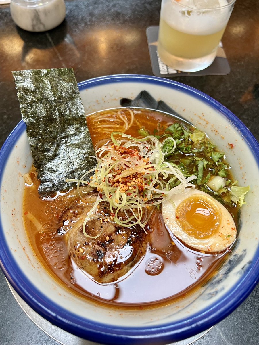 rivco's tweet image. Tonkotsu Tantanmen and Crispy Pork Gyoza at Afuri Los Angeles. We’ll worth a visit if you’re anywhere in SoCal or even if your in Virginia ⁦@noplasticshower⁩