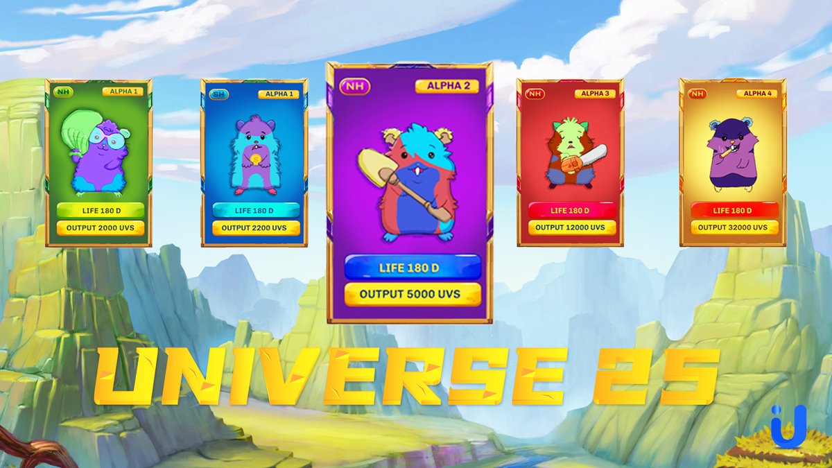 PlayUniverse25's tweet photo. Yes, we have seen the enthusiasm of the community and the recognition of the universe25 ecosystem, but this is just the beginning, and we will of course invest more time and energy to expand our influence. Look forward to it together, little hamsters. #nft #gamefi #Metaverse https://t.co/3iOG3dYR5J
