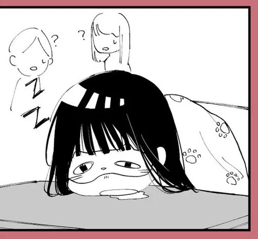 《2月14日の漫画の裏設定》
男の子は猫好き。
このブランケットとアイマスクも男の子の物ですね 