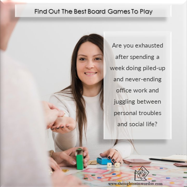thoughtinword's tweet photo. Reserve your weekend for some relaxing time. And what’s best than playing #boardgames with family!

Here's the best list of board #games you can play with #friends &amp; #family:
https://t.co/sw2MyW1atj

Are you ready to make your #weekend memorable?
#writerslift #writingcommmunity https://t.co/ANeHfushlI