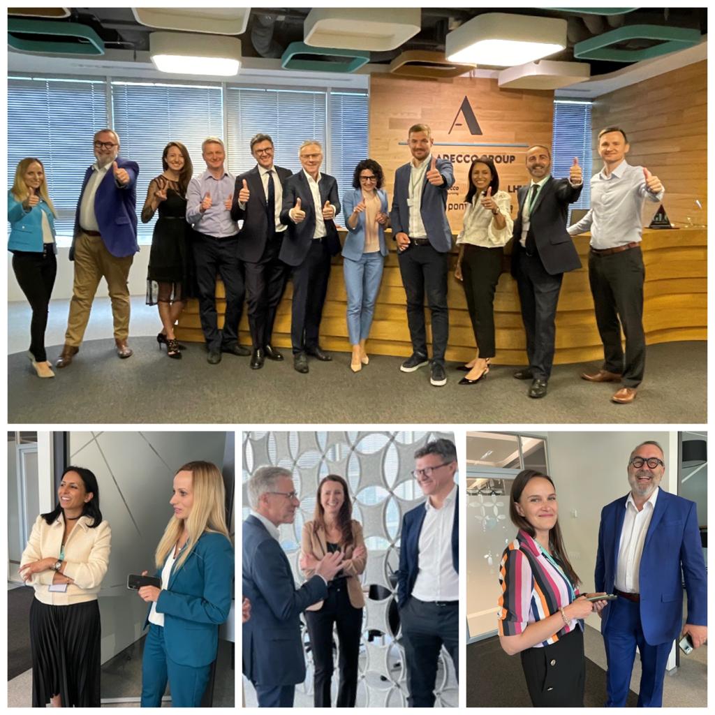 alv_lovecchio's tweet photo. This week I've witnessed again #TheAdeccoGroup making the #FutureAtWork a reality. Our Polish team hosted Alain Dehaze our Group CEO, Sapna Sood SVP Adecco Group and Jerick Develle, Adecco Global BU Head of Communication. A big thank you to all for your commitment and engagement! https://t.co/msDAkMticE