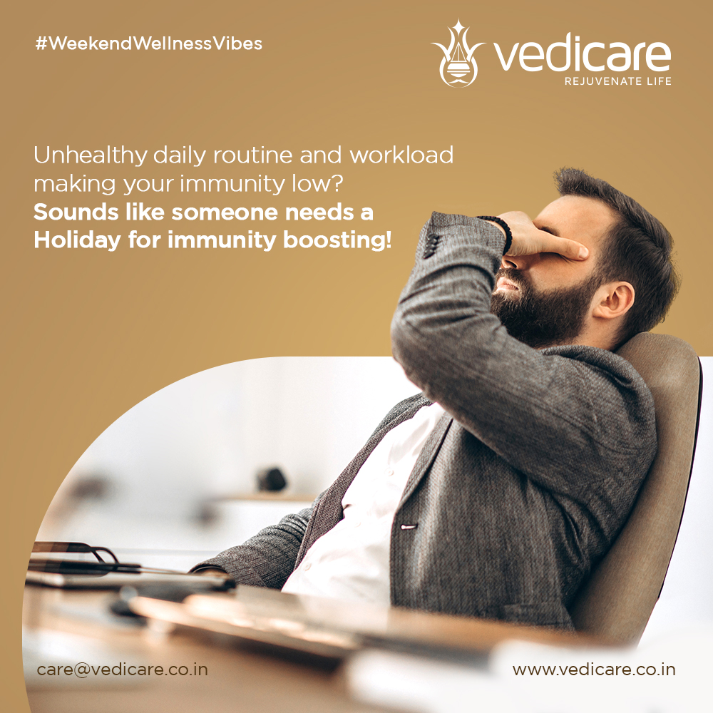 helloVedicare's tweet photo. #WeekendWellnessVibes

Unhealthy daily routine and #workload making your immunity low? Sounds like someone needs a #Holiday for #immunity #boosting!

In-house Hospital and Expert #Ayurvedic Doctors Equipt with Genuine Treatment Facility

#vedicareayurveda #Ayurveda #Rejuvenation https://t.co/WZc1vAjsnq