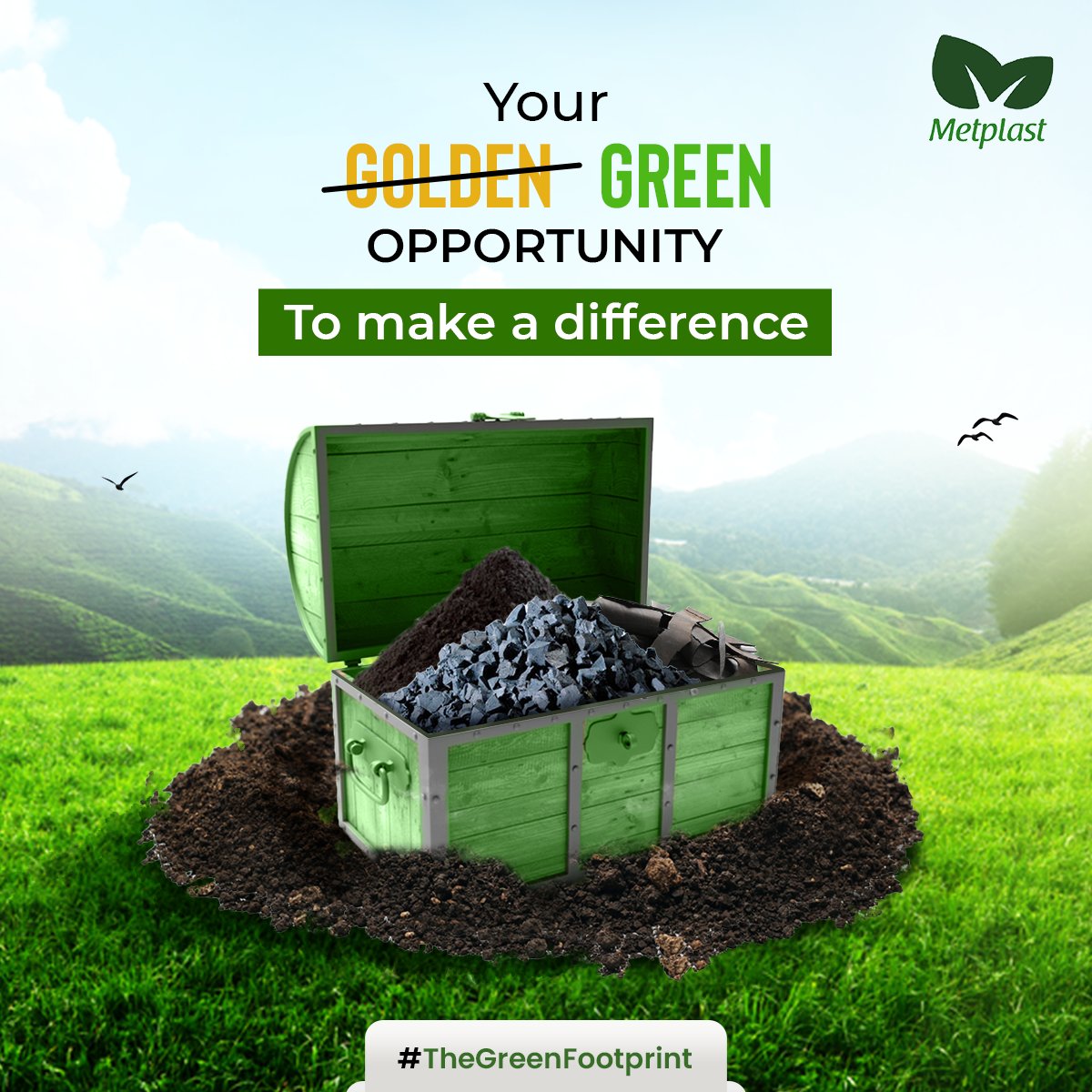 MetplastTrading's tweet photo. Every disposable tyre offers a unique opportunity at the end of its life - An opportunity to make the world a better place. Let’s grab as many of these chances &amp; walk hand in hand to a #SustainableFuture.

#Metplast #TheGreenFootprint #ScrapTyres #RecyclingTyres #Recycle https://t.co/7VTmLyfAdg