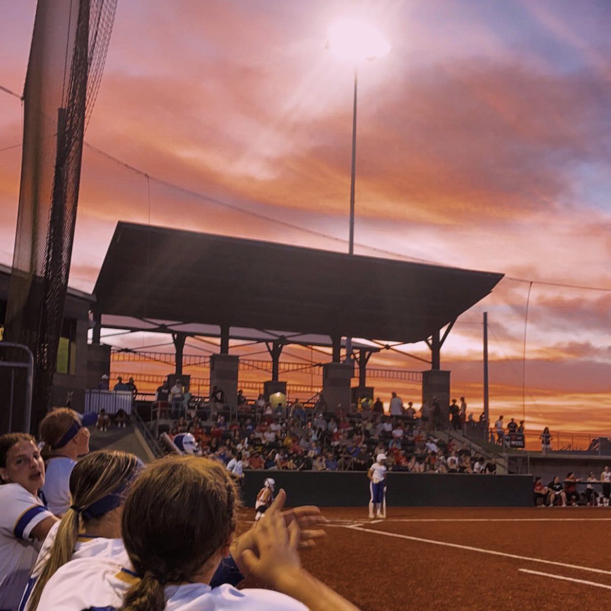 I already knew my newest guardian angel was with me on the field tonight but I didn't know she was showing off for everyone like this. Still in awe. 

#ILoveYouOodleGobsBushelsAndBushelsGrabdma