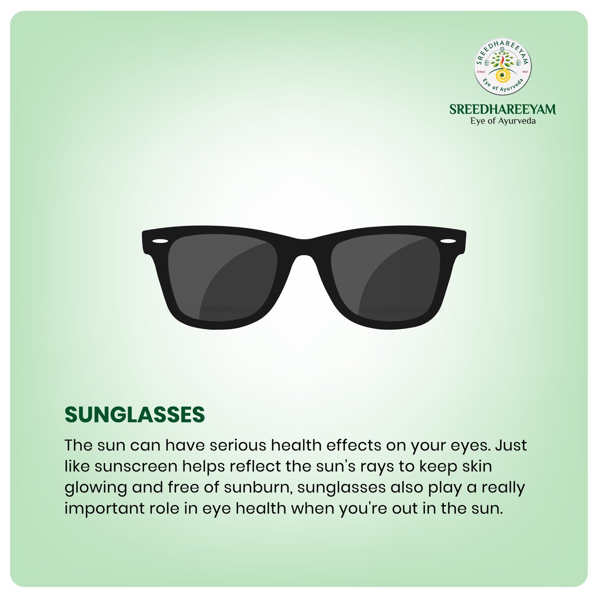 SreedhareeyamAy's tweet photo. 👁️Your eyes play a significant role in your health.
 Many steps can be taken to ensure that your eyes are protected and remain healthy.
This #HealthyVisionMonth,These are the best tips to protect your eyes.

#Sreedhareeyam #EyeOfAyurveda #Ayurveda #VisionTips  #EyeHealth #EyeCare https://t.co/aP9Y70cnly