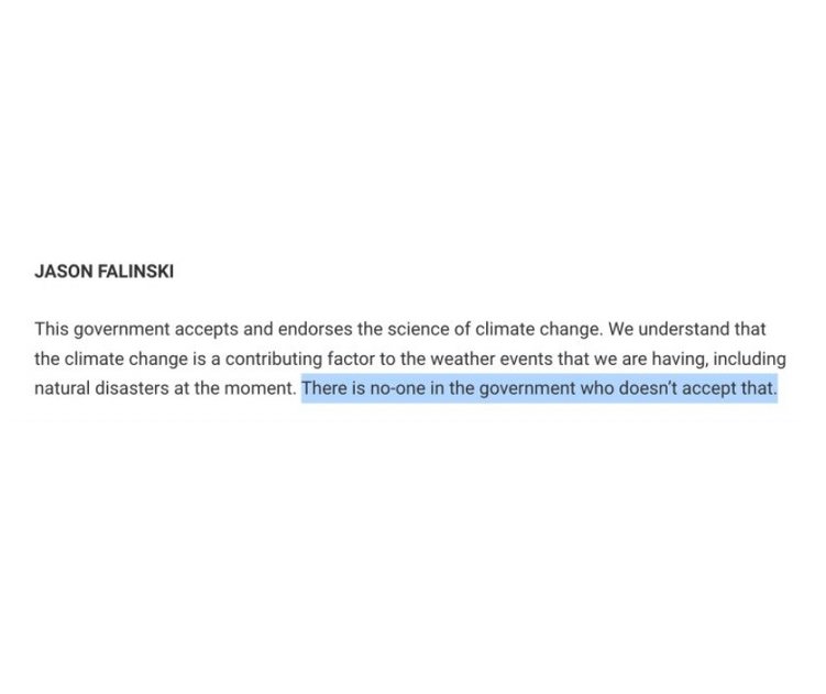 Hi @JasonFalinskiMP 🐡

I've noted your convenient conversion of late to something called climate science

It seems you've become quite a climate science believer - especially recently with the serious challenge to your seat from @SophieScamps

It has been very noble though.

/1
