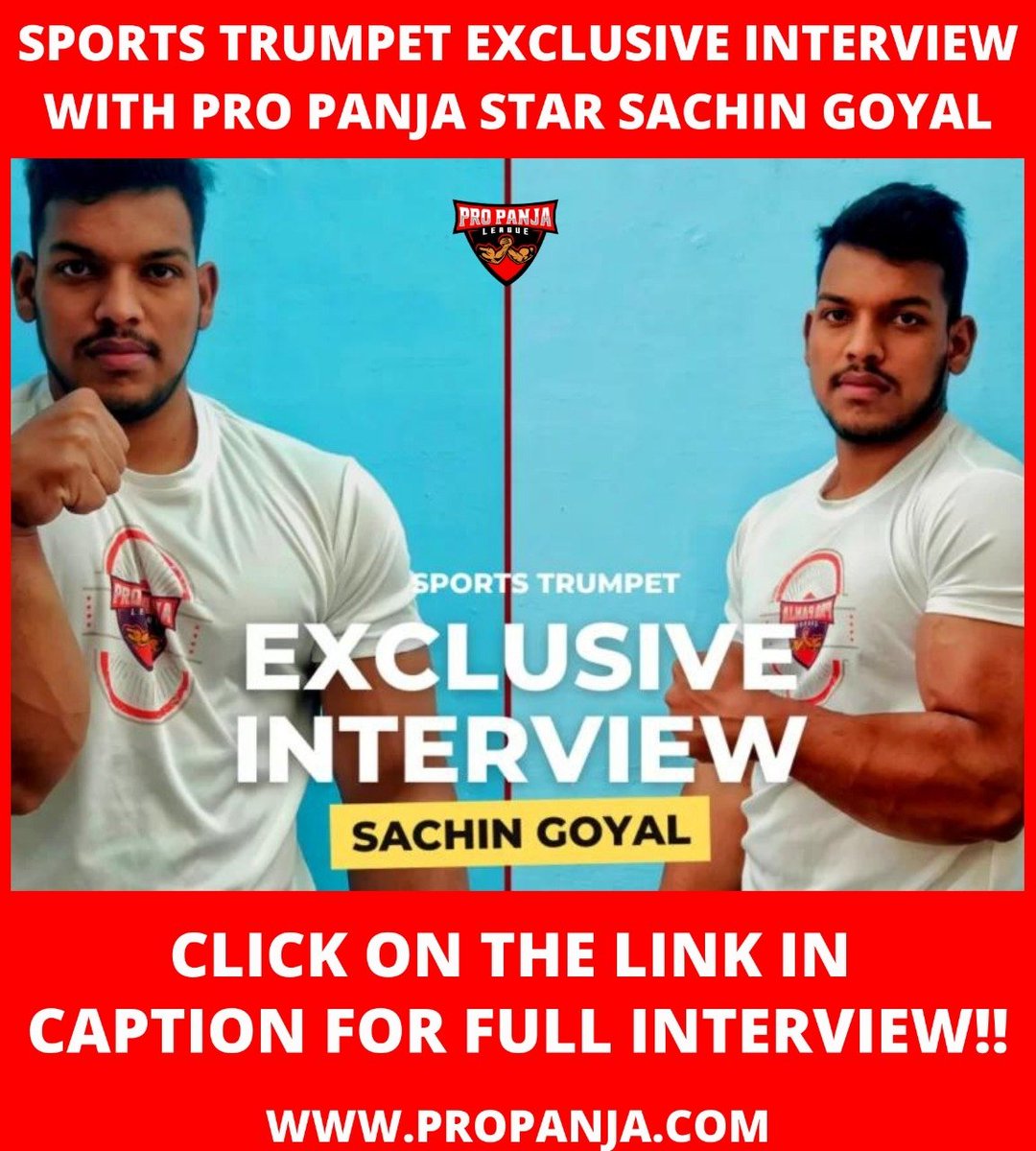 ProPanjaLeague's tweet photo. Pro Panja star #SachinGoyal talks about the difficulties he has faced and how he overcame all the challenges to become a 4-time National Champion 🏆 @Sportstrumpet
LINK TO FULL INTERVIEW ➡ https://t.co/knyYw9XHiu
#ProPanjaLeague #armwrestling #armwrestlers #Panja #Gwalior https://t.co/Ge2GljRCVx