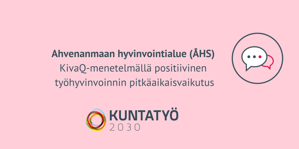 Ahvenanmaan hyvinvointialueen ÅHS:ssa positiivisia työhyvinvoinnin kehittämisen pitkäaikaisvaikutuksia on saavutettu KivaQ-menetelmällä. 
😃#työhyvinvointi
👉 henkilöstön osallistaminen  
👉ylimmän johdon sitoutuminen
Lue blogi bit.ly/3NqC70u 
<a href="/OveNasman/">Ove Näsman</a> <a href="/TSRahasto/">Työsuojelurahasto</a>
