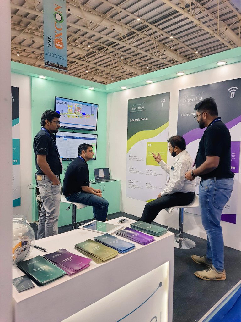 Day 3 was all about going in depth about our products' abilities and matching them with your needs! For a detailed discussion, drop by the Linecraft AI stall today!

#IIoT #manufacturing #Industry40 #Excon2022