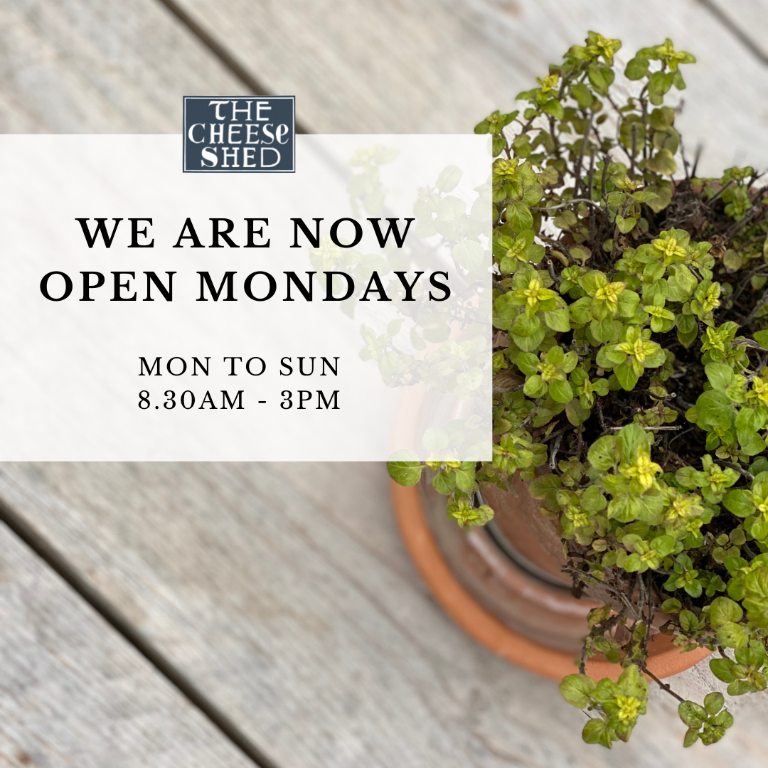It's been lovely to now open the Cheese Shed on a Monday, especially as the sunnier weather is looking to stay 🤞🏻☀️🤞🏻.

Come and join us for organic cheese toasties, coffees, baked treats, ice cream and of course our popular produce shop. 

There are plenty of wal