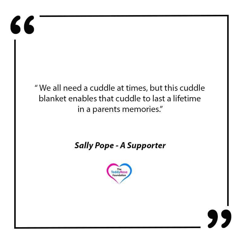 TeddyRoseWhite's tweet photo. It’s so much more than just a blanket. ❤️
#CuddleBlanket #BabyLoss
#TheTeddyRoseFoundation
#SupportingBereavedFamilies https://t.co/WUBrFq4e2d