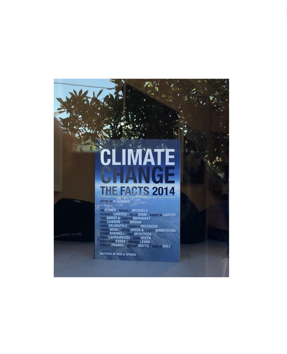 RonniSalt's tweet image. Which is why this is very odd.

This photo of your own office had this in the window. 

It is a book written by several climate science deniers, including Andrew Bolt

Do you still support the anti-science claims in this book?

Is this still your position?

#MackellarVotes