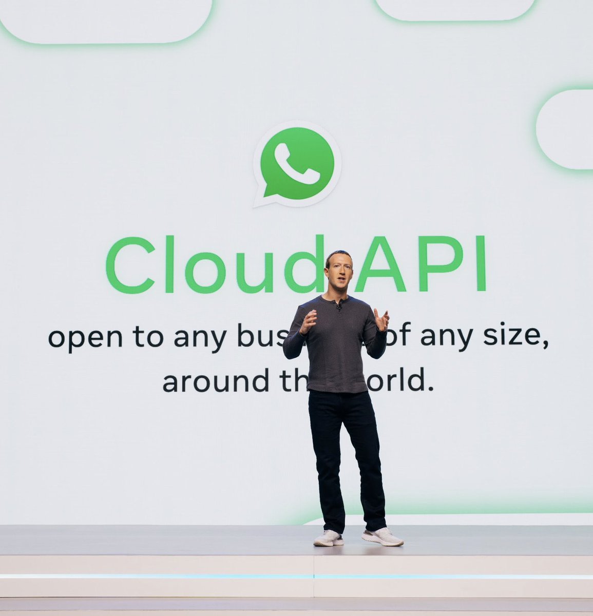rutujax's tweet photo. For the past few years, I’ve heard the same question from small businesses: 

“When will WhatsApp open it’s API?”

Incredibly excited that this day has finally come! Any developer, startup or a small business can now build a WhatsApp integration in just a few minutes 🙌🏼 https://t.co/HJH0uKKcNJ
