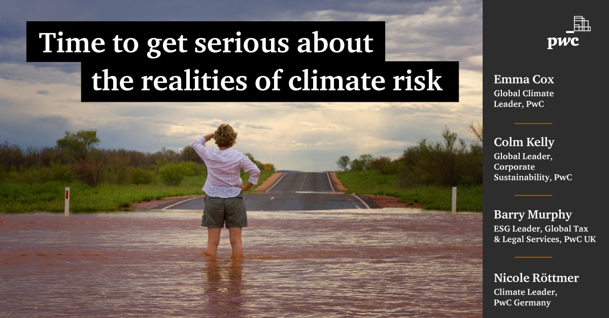 Many companies overlook the pressing &amp; often surprising risks of #climatechange.

Some of our leading climate specialists look at how understanding the risks allows leaders to safeguard their business &amp; identify opportunities in a decarbonising world.

pwc.to/3MitsNR
