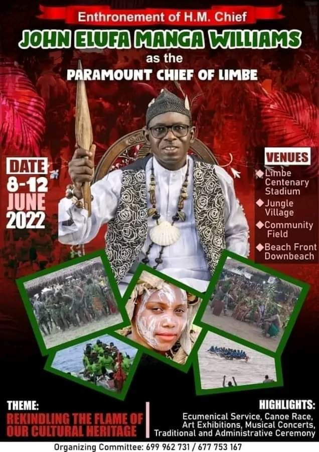 LimbeChiefdom's tweet photo. Coronation of the #TraditionalRuler of #Limbe
CORONATION FABRIC IS OUT

PRICE: 10,000 frs

Available Now at the Royal Palace in Limbe.

ORDERS: 677414031/698895903/679316144

Official Coronation Ceremony: 8-12 June, 2022

#LimbeCoronation https://t.co/4SKBbSl082