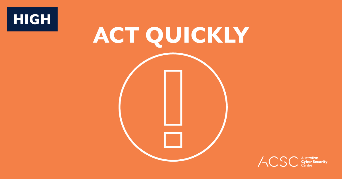 Australian Cyber Security Centre on Twitter: