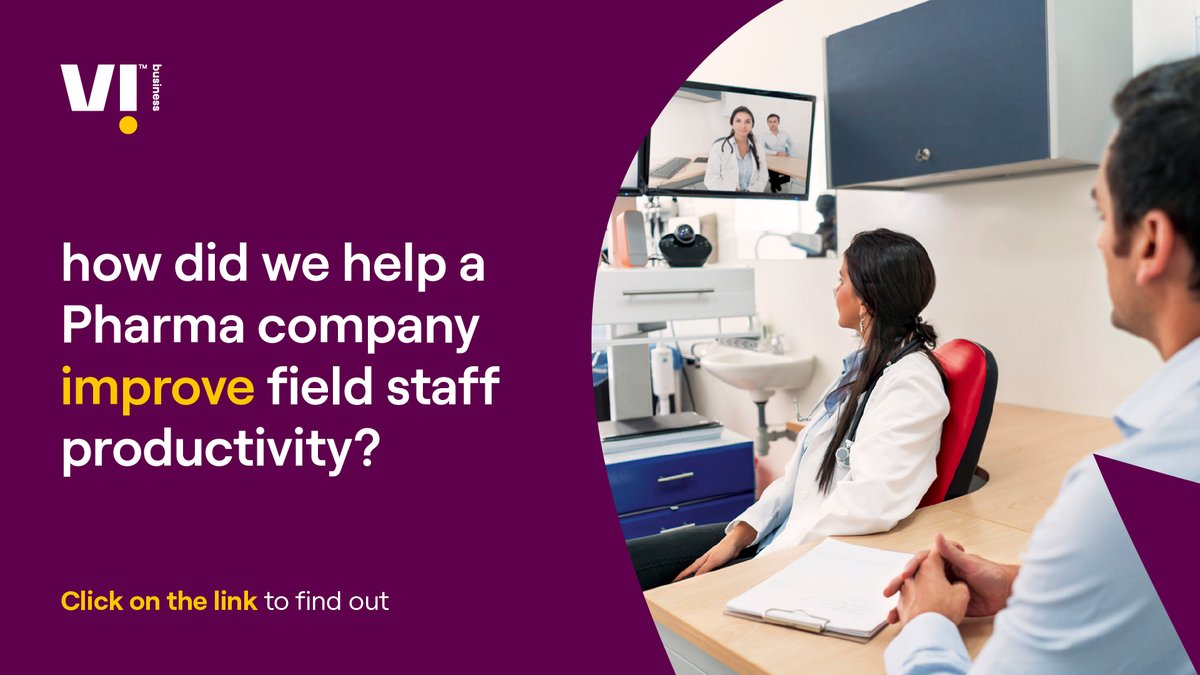 ViBusinessIndia's tweet photo. A leading research-based pharmaceutical & healthcare co. wanted to monitor their field staff’s productivity by tracking visits made to doctors & medical stores. Read how we helped them do this in real-time https://t.co/vV8KTrRhVW
#ManagedMobility #BusinessContinuity https://t.co/dhxSVvUPKQ