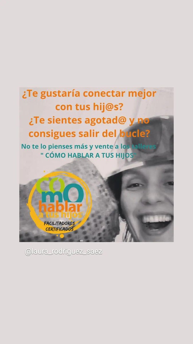 laritta78's tweet photo. ¿Te gustaría disponer de 30 herramientas de comunicación que mejoren la manera de relacionarte con tus hijos? https://t.co/fVjrv9olJ4